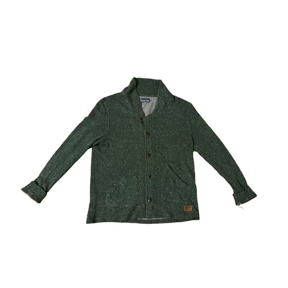 Katin USA Button-Down Green Sweater Size Large in good condition womens large .